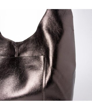 UNBILLION カシュカシュ cachechche / ノットディテールPUワンショルダー ダークシルバー