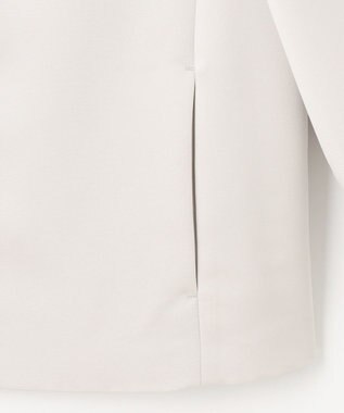 自由区 S 【洗える】グログランパフスリーブ ジャケット ベージュ