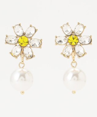 TOCCA DAISY BIJOUX＆PEARL EARRINGS イヤリング イエロー系