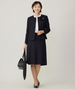 セットアップ対応】ファンシーツイード ノーカラー ジャケット / J.PRESS LADIES | ファッション通販  【公式通販】オンワード・クローゼット