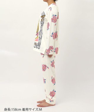 tsumori chisato SLEEP ツモリチサト パジャマ 長袖 長ズボン 綿100%(本体) レディース UDX583 /ワコール アイボリー