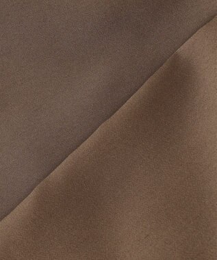 組曲 S 【洗える・涼感】シアーボイルギャザー ブラウス ダークブラウン系