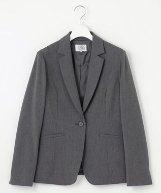 J.PRESS LADIES T/Rアルガンシルク テーラード ジャケット ライトグレー系