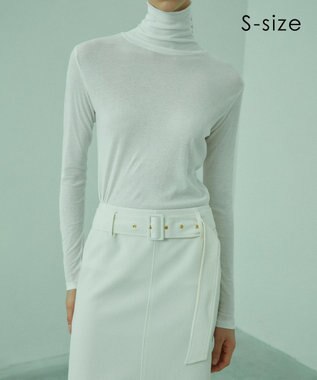 BEIGE， 【S-size】SORE / ハイネックカットソー Ecru