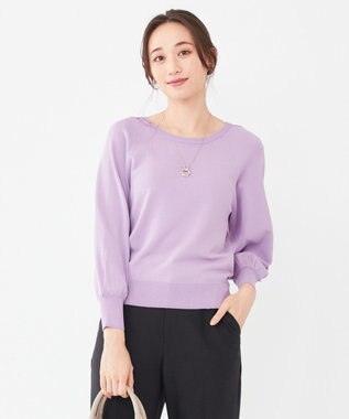  【洗える】タックポイント ニット