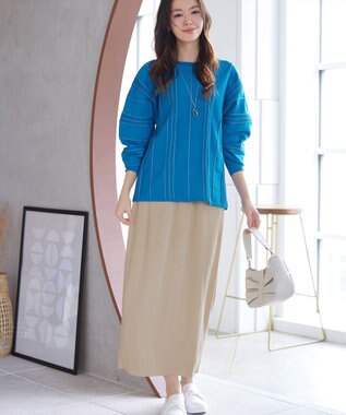 Tiaclasse L 【おのののかさん着用】クリスタルプリーツスカート ベージュ