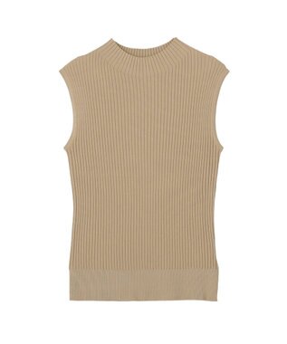 YECCA VECCA ハイネックノースリーブニット Gray Beige
