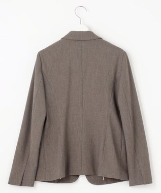 J.PRESS LADIES T/Rアルガンシルク テーラード ジャケット ブラウン系