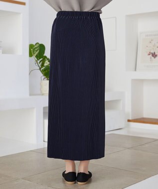 Tiaclasse L 【おのののかさん着用】クリスタルプリーツスカート ネイビー