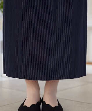 Tiaclasse L 【おのののかさん着用】クリスタルプリーツスカート ネイビー