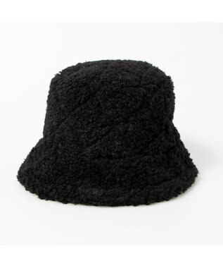 UNBILLION カシュネ cache nez / キルティングフェイクファーバケットハット ブラック
