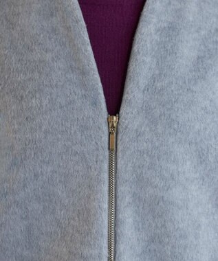 Tiaclasse モッサ風ダブルフェイスコート グレー