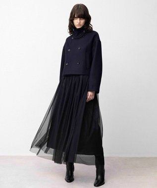 NAVE 【Nave】ダブルメルトン ショートPコート ネイビー系