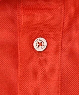 23区GOLF 盛夏対応のマルチ機能【接触冷感・UVケア・吸水速乾】【MEN】カノコシャツ オレンジ系