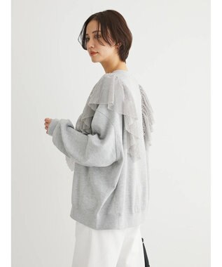 Green Parks ・ＳＵＧＡＲ　ＳＰＯＯＮ　タイガーｐｔラッフルスウェット Gray Mixture