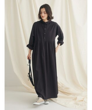 CRAFT STANDARD BOUTIQUE ２ＷＡＹインドコットン刺繍ワンピース Black