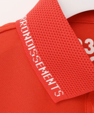 23区GOLF 盛夏対応のマルチ機能【接触冷感・UVケア・吸水速乾】【MEN】カノコシャツ オレンジ系