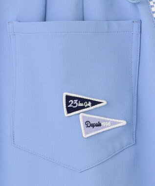 23区GOLF 【WOMEN】【ストレッチ】バックドビー×メッシュロゴスカート サックスブルー系