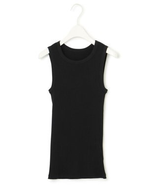  【洗える】オーガニックリブタンク ノースリーブ