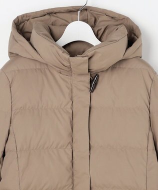 J.PRESS LADIES 【洗える・2way】タフタダウン ロング丈 コート モカ系