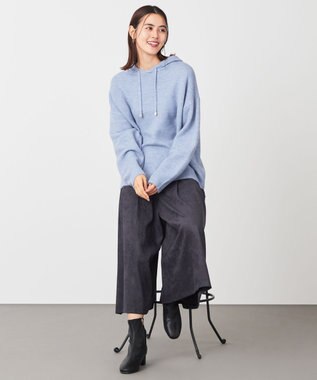 ANY L 【洗濯機可・ウエストゴム】サンディングピーチ スカーチョ ネイビー系