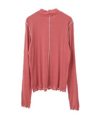 earth music&ecology メローハイネックプルオーバー Dark Pink