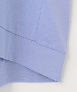 組曲 【汗ジミ防止・撥水】GIZAプレーティング天竺フレンチスリーブ カットソー スカイブルー系