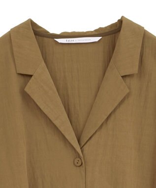 YECCA VECCA 【接触冷感】クロップドデザインジャケット② Camel