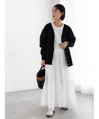 Te chichi コットンボイルティアードスカート《2026 spring catalog item》 オフホワイト