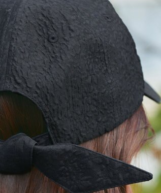 Tiaclasse 【安田美沙子さん/小倉優子さん着用】ジャガードリボンキャップ/リボンキャップ ブラックＡ