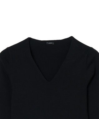 JOSEPH 【FOUNDATIONS】シルクストレッチ　Vネックニット Black