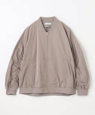 ANY 【洗濯機可能/撥水】MA-1 ギャザーブルゾン ライトモカ