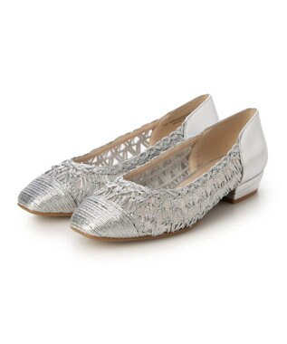 Riz raffinee <Riz raffinee>メッシュフラットパンプス