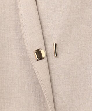 23区 L 【洗える】トリアセスラブストレッチ ジレ ベージュ系