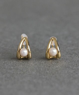 Phoebe 【痛くないシリーズ/金属アレルギー対応】ドロップパールライトフィットイヤリング　ゴールド ゴールド