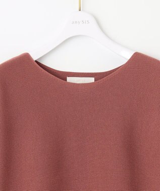 ANY SIS 【洗える】ドルマンスリーブ ニット テラコッタ