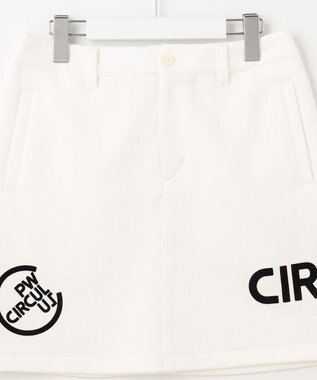 PW CIRCULUS 【WOMEN】アスレジャー 裏毛 ロゴ スカート ホワイト系