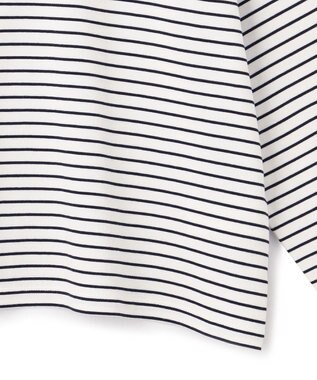 UNFILO 【洗える】クロップドＴシャツ ボーダー