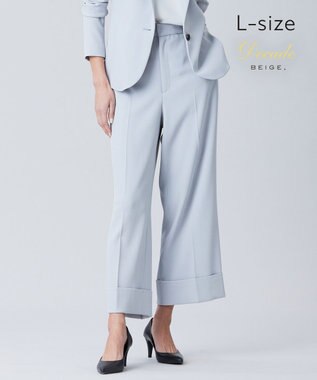 BEIGE， 【L-size】LUIZA / ワイドパンツ Ice Blue