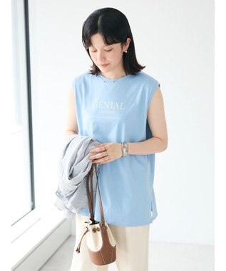 CRAFT STANDARD BOUTIQUE ＧＥＮＩＡＬ　プリントタンクトップ Black