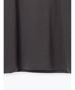 Te chichi 箔プリントロングTシャツ チャコールグレー