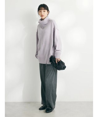 CRAFT STANDARD BOUTIQUE センタータックニットプルオーバー Purple