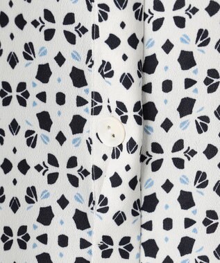 23区 S 【先行予約】カレイドスコーププリント バンドカラー ブラウス アイボリー系5