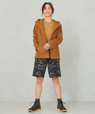 JOSEPH ABBOUD MOUNTAIN 【UNISEX】ASHA_OGリップコンビＴシャツ キャメル系