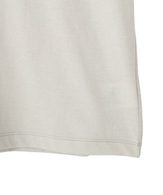 AMERICAN HOLIC 配色レイヤード風シアーＴシャツ Light Gray