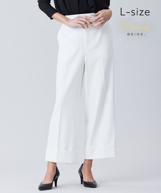 BEIGE， 【L-size】LUIZA / ワイドパンツ White