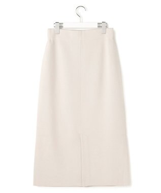 ICB L 【洗える】 シンセティックダブルフェイス ニットタイトスカート トープ系