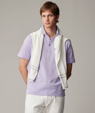 JOSEPH ABBOUD 【愛されて20年！オーガニックコットン使用】ダディ ポロシャツ ライラック系