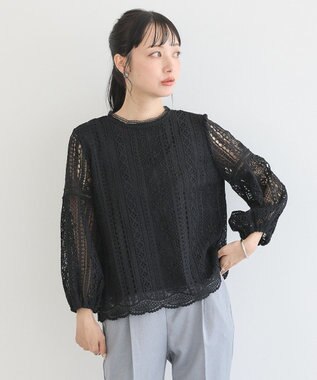 earth music&ecology レースプルオーバー