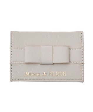 Maison de FLEUR オペラリボンカードケース Pink